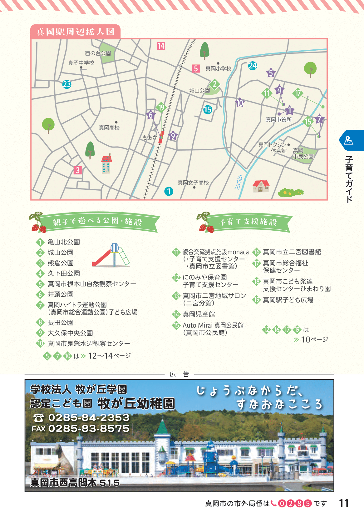 もおか子育てガイドブック ページ12