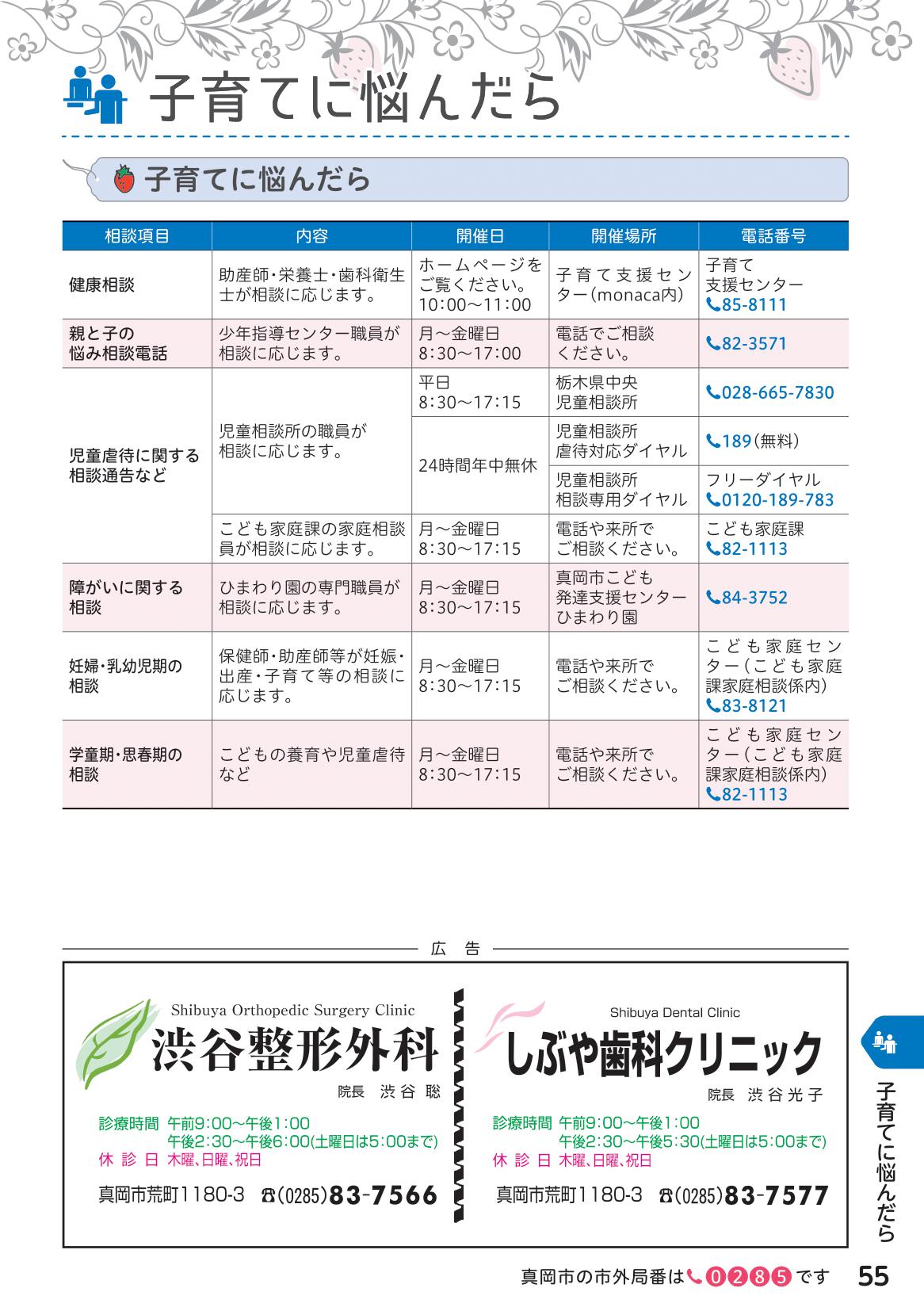 もおか子育てガイドブック ページ56